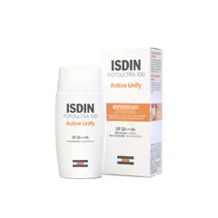 ISDIN - FotoUltra ACTIVE UNIFY SPF50+ 50ML - Bloqueador solar facial para manchas sin color
