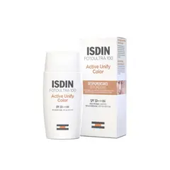 ISDIN - FotoUltra ACTIVE UNIFY COLOR SPF50+ 50ML - Bloqueador solar facial para manchas con color