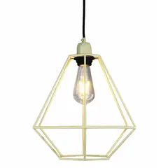 LA ROCHELLI - Lámpara techo 1 luz jaula crema E27