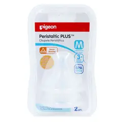 PIGEON - Tetina Peristáltica Boca Ancha M - 2 Unidades