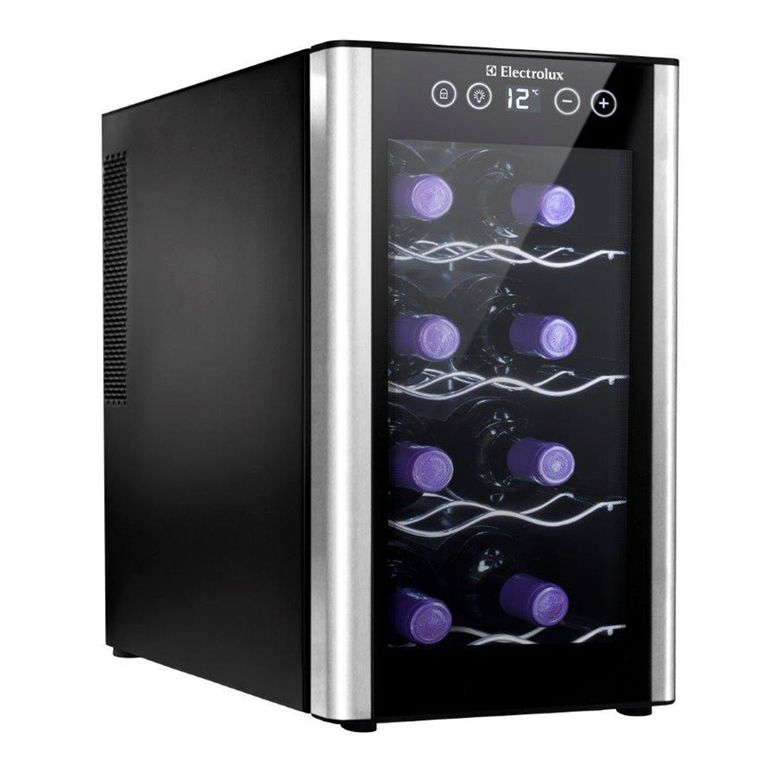 Cava de Vinos 8 Botellas Panel Digital Negro.