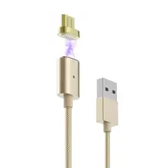 GENERICO - Cable USB Magnético Android Gold