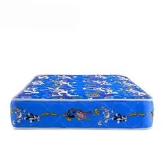 FORLI - Colchón Looney Tunes Azul 1.5 Plz + 1 Almohada + Protector