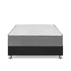 FORLI - Cama Box Tarima Polaris 2 Plz + 2 Almohadas + Protector