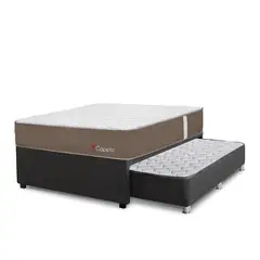 FORLI - Cama Diván Capella Super Side 1.5 Plz + 1 Almohada + Protector