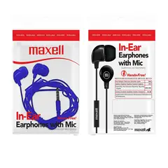 MAXELL - Audífonos INBAX C/Micro Azul