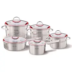 RECORD - Juego de Ollas 10 Piezas Acero Inoxidable Maya