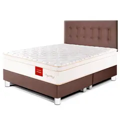 PARAISO - Dormitorio Royal Prince Firme Queen + 2 Almohadas Viscoelásticas + Protector