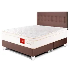 PARAISO - Dormitorio Royal Prince Firme King + 2 Almohadas Viscoelásticas + Protector