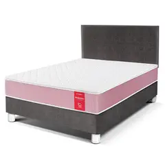 PARAISO - Dormitorio Medallón Ergo 1.5 Plz Acero + 1 Almohada + Protector