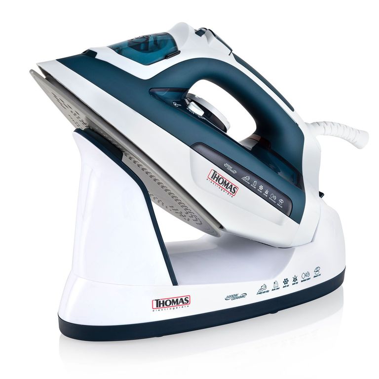 Plancha con Vapor Antiadherente 2200W TH-7355