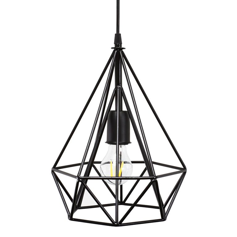 Lámpara colgante Diamond 1 luz E27