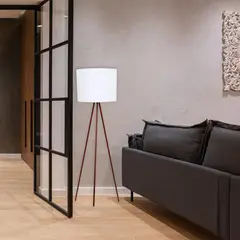 LA ROCHELLI - Lámpara de pie 1 luz Milán marrón