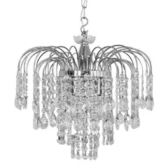 LA ROCHELLI - Lámpara cristal Opera 3 luces cromada