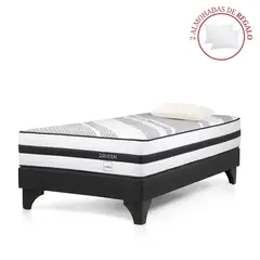 ROSEN - Cama Europea Driven 2 Plz + 2 Almohadas Memory Max
