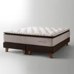 ROSEN - Cama Europea Nest King + 2 Almohadas Memory Max