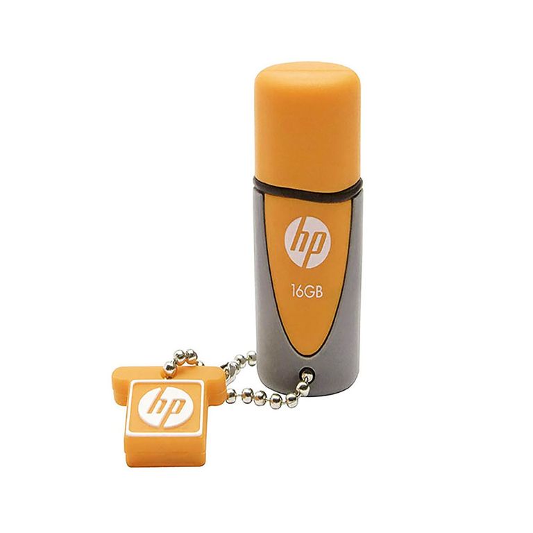 Memoria USB 16GB Flash Drive V245O Naranja Gris