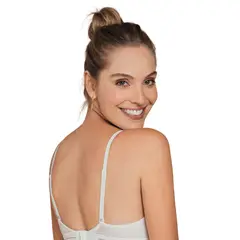 LEONISA - Brasier Triangular de Realce Suave con Escote Profundo