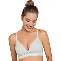 LEONISA - Brasier Triangular de Realce Suave con Escote Profundo