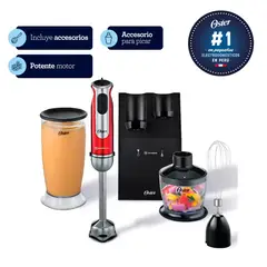OSTER - Batidora de inmersión con accesorios FPSTHB2801