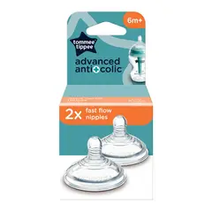 TOMMEE TIPPEE - Pack x2 Tetina Anticólico Avanzado Flujo Rápido