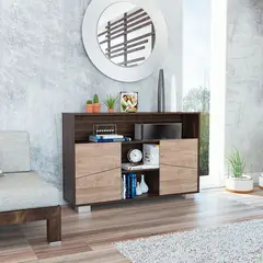 TUHOME - Aparador Fraktal 2 Puertas 3 Repisas