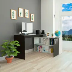 TUHOME - Escritorio de Oficina en L Axis con 1 Puerta