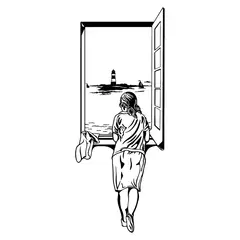 STICKART - Vinil Muchacha En La Ventana Dalí