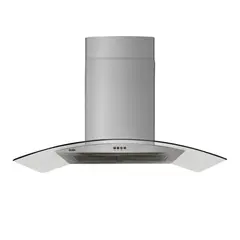 SOLE - Campana Extractora Decorativa Venus Isla 90cm 1 motor acero inoxidable