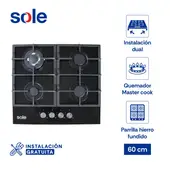 Sole 4 Hornillas Encimera