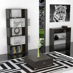 TUHOME - Biblioteca Cubo + Arrimo + Mesa de Centro