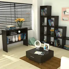 TUHOME - Biblioteca Escalera + Arrimo + Mesa De Centro