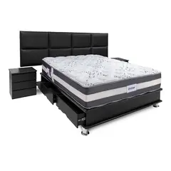 DRIMER - Dormitorio Ozono Kaela King + 2 Almohadas