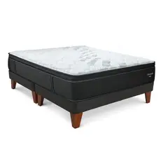 DRIMER - Cama Europea Gold Futurepedic King + 2 Almohadas