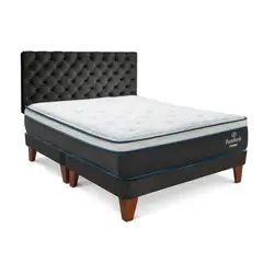DRIMER - Dormitorio Europeo Gold Pure Fresh Queen + 2 Almohadas
