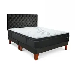 DRIMER - Dormitorio Europeo Gold Futurepedic King + 2 Almohadas