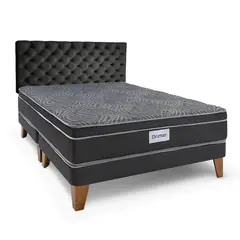 DRIMER - Dormitorio Europeo Gold Ventus King + 2 Almohadas