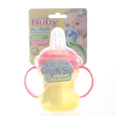 NUBY - Taza Con Asas 8oz Amarillo