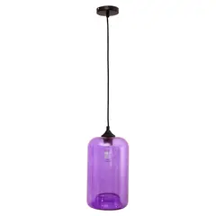 LA ROCHELLI - Lampara Colgante 1 Luz E27 de Vidrio Colores Purple
