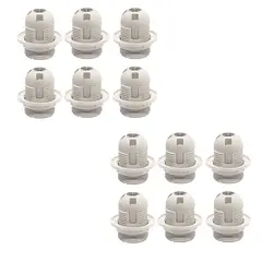 LA ROCHELLI - Set x12 Soquete E27 con Rosca Color Crema