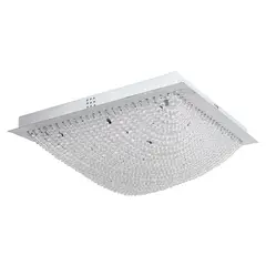 LA ROCHELLI - Lampara de Techo Cristal Mod Perlas Cuadrado 10 Luces