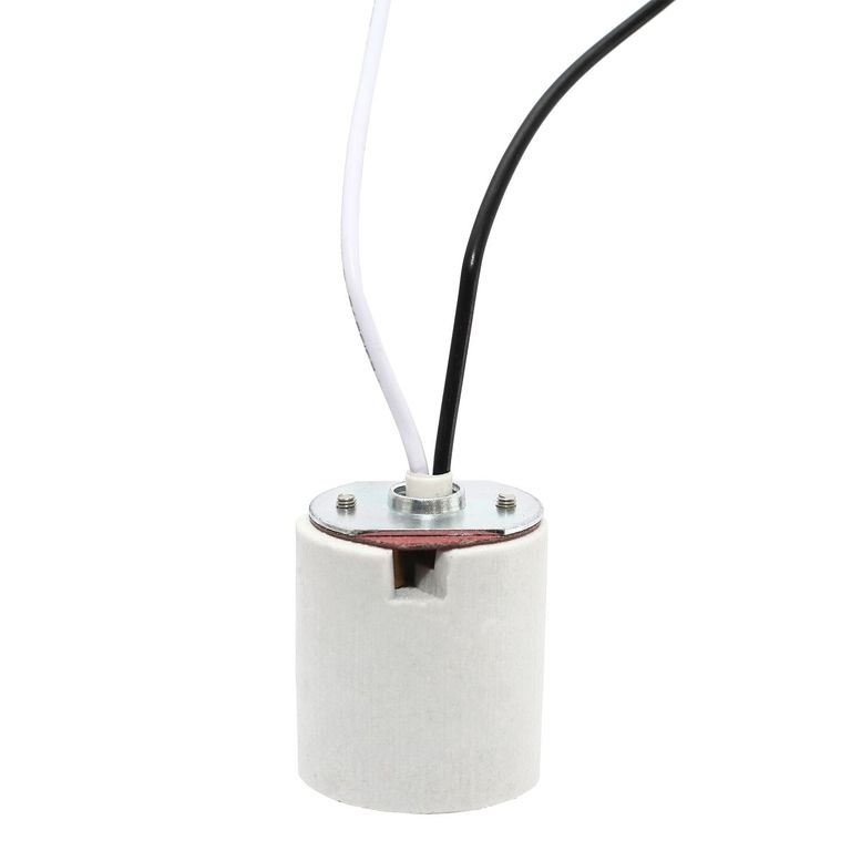 Soquete de Ceramica E27 para Niple Rosca 3/8 (6 Pzas)