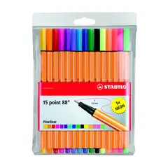 STABILO - Fine Pen Point 88 Estuche x 15