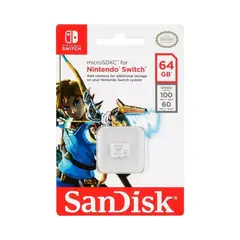 SANDISK - Memoria Micro SDXC UHS- 64gb para Nintendo Switch