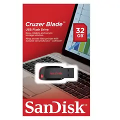 SANDISK - Memoria USB Cruzer 32GB CZ50 - Negro/Rojo