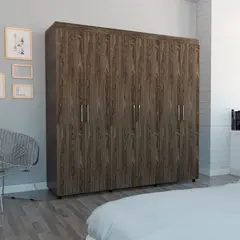 TUHOME - Ropero Amatista 6 Puertas 2 Cajones