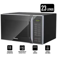 PANASONIC - Microondas GT34JBRPK 23 lt Negro