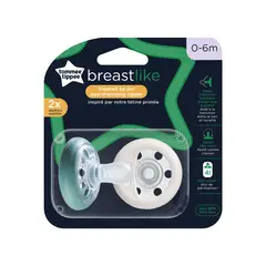 TOMMEE TIPPEE - Pack x2 Chupones Bebe Breast-like 0-6M