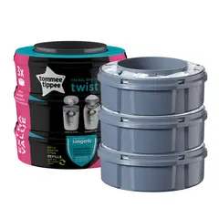 TOMMEE TIPPEE - Pack X3 Repuesto Sistema Para Desechar Pañales Twist & Click