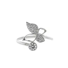 MAISHA - Anillo secuencia de Mariposa con Circón Plata 925